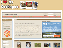 Tablet Screenshot of ilovemycockapoo.com